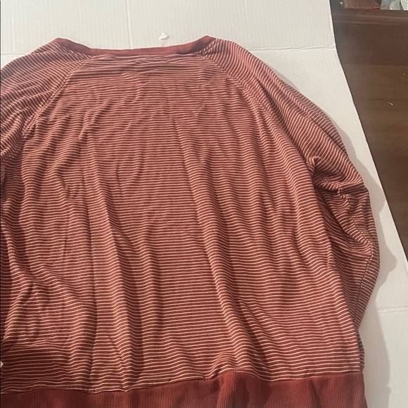 Magnolia Burgundy and White Striped Shirt long sleeve - Picture 5 of 6